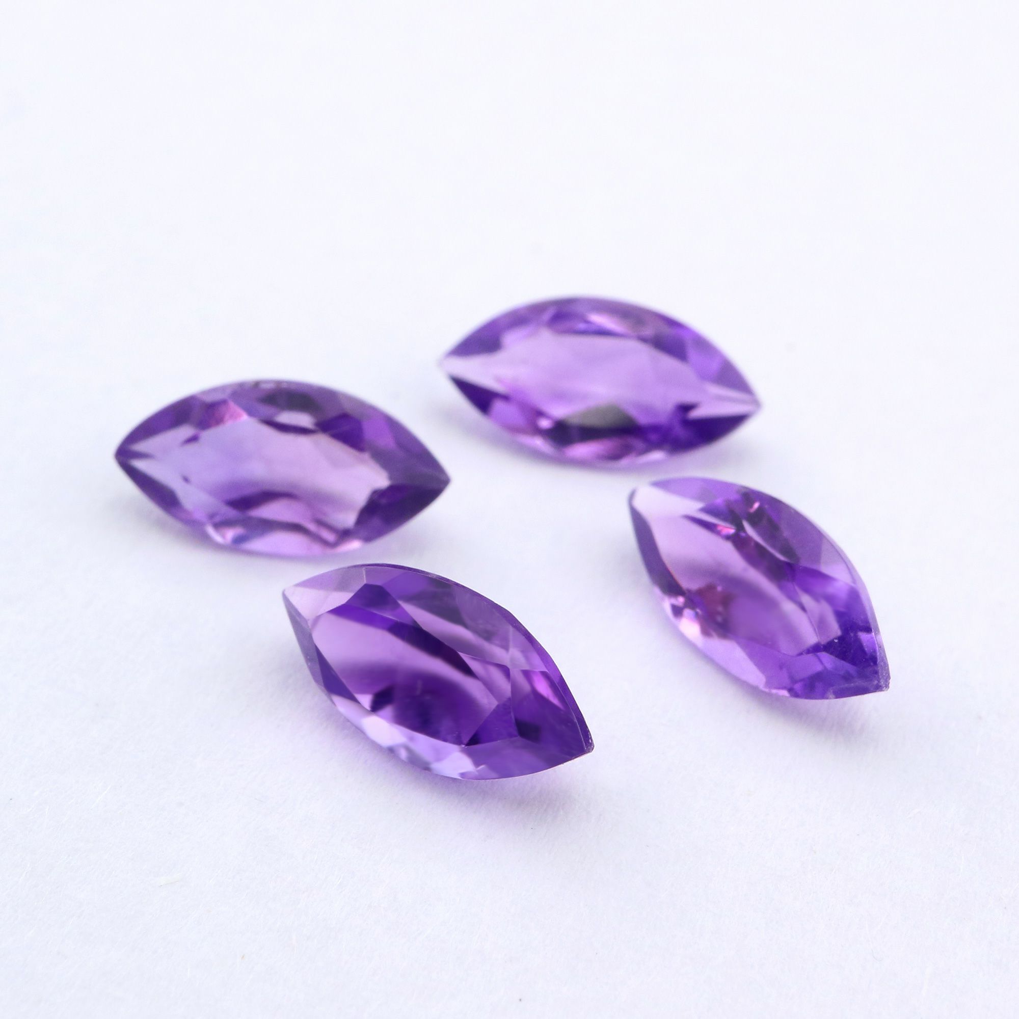 1Pcs Natural Purple Amethyst February Birthstone Marquise Faceted Loose Gemstone Nature Semi Precious Stone DIY Jewelry Supplies 4160027 - Click Image to Close